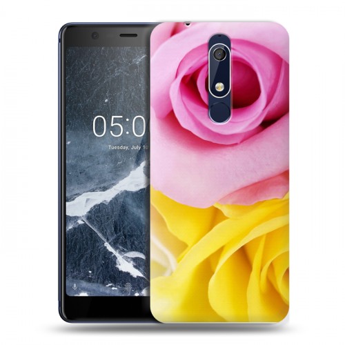 Дизайнерский пластиковый чехол для Nokia 5.1 Розы