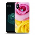 Дизайнерский силиконовый чехол для Xiaomi Mi A2 Розы