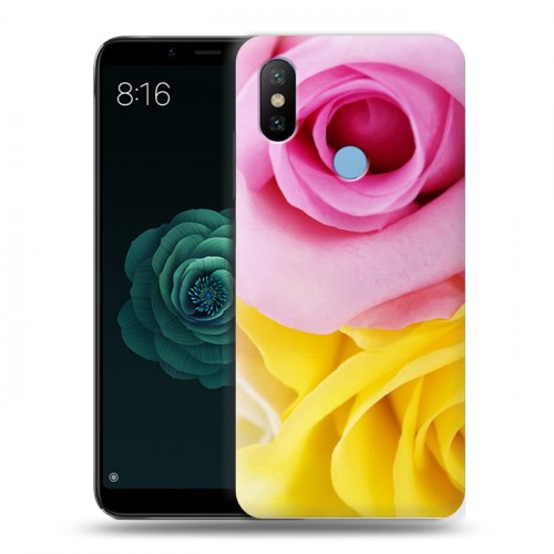 Дизайнерский силиконовый чехол для Xiaomi Mi A2 Розы