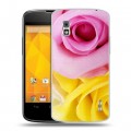 Дизайнерский пластиковый чехол для LG Google Nexus 4 Розы