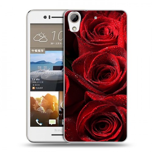 Дизайнерский пластиковый чехол для HTC Desire 728 Розы