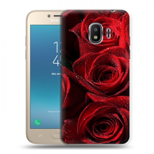 Дизайнерский пластиковый чехол для Samsung Galaxy J2 (2018) Розы
