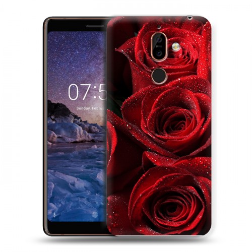 Дизайнерский пластиковый чехол для Nokia 7 Plus Розы