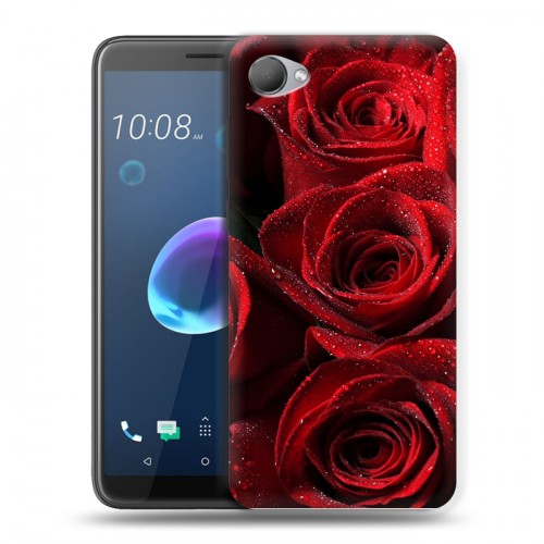 Дизайнерский пластиковый чехол для HTC Desire 12 Розы