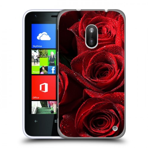 Дизайнерский пластиковый чехол для Nokia Lumia 620 Розы