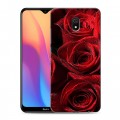 Дизайнерский силиконовый с усиленными углами чехол для Xiaomi RedMi 8A Розы