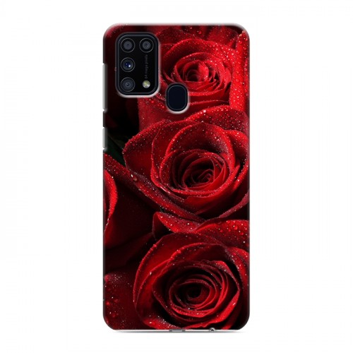 Дизайнерский силиконовый чехол для Samsung Galaxy M31 Розы