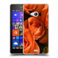 Дизайнерский пластиковый чехол для Microsoft Lumia 540 Розы