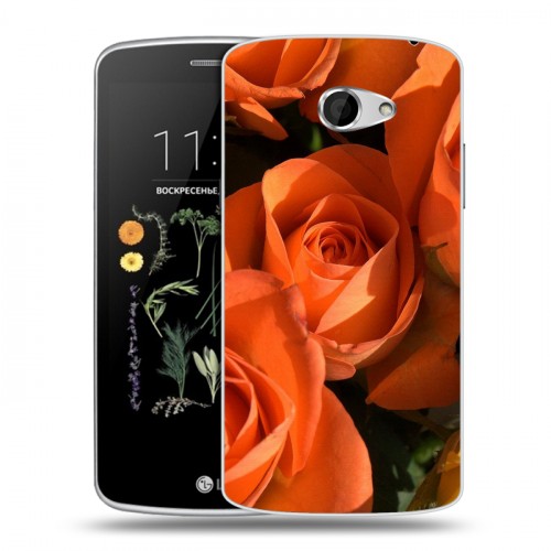 Дизайнерский силиконовый чехол для LG K5 Розы