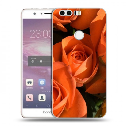 Дизайнерский пластиковый чехол для Huawei Honor 8 Розы