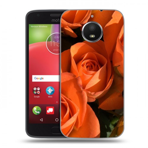Дизайнерский пластиковый чехол для Motorola Moto E4 Plus Розы