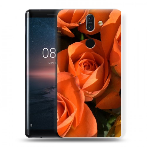 Дизайнерский пластиковый чехол для Nokia 8 Sirocco Розы