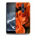 Дизайнерский пластиковый чехол для Nokia 5.1 Розы