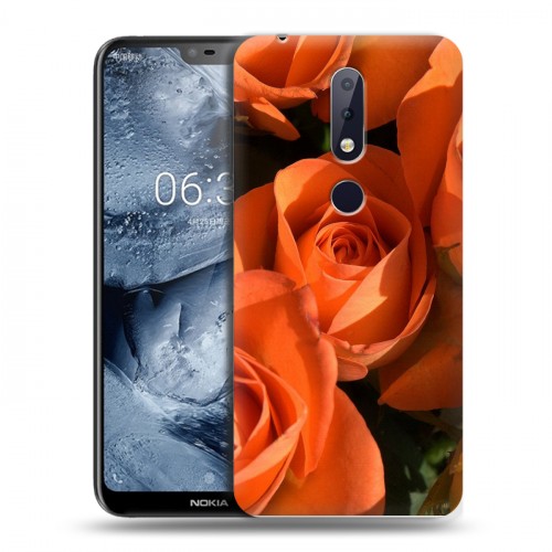 Дизайнерский силиконовый чехол для Nokia 6.1 Plus Розы