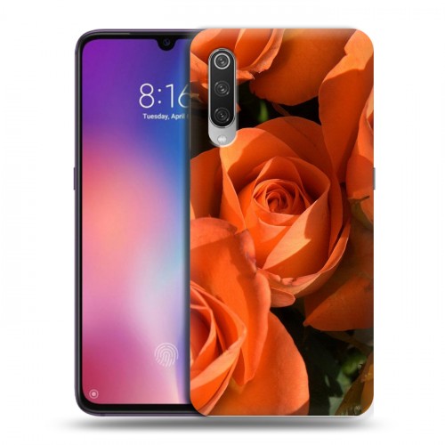 Дизайнерский силиконовый с усиленными углами чехол для Xiaomi Mi9 Розы