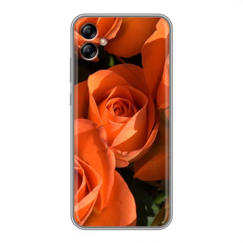 Дизайнерский силиконовый с усиленными углами чехол для Samsung Galaxy A04e Розы