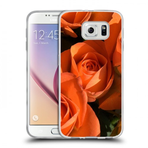 Дизайнерский пластиковый чехол для Samsung Galaxy S6 Розы