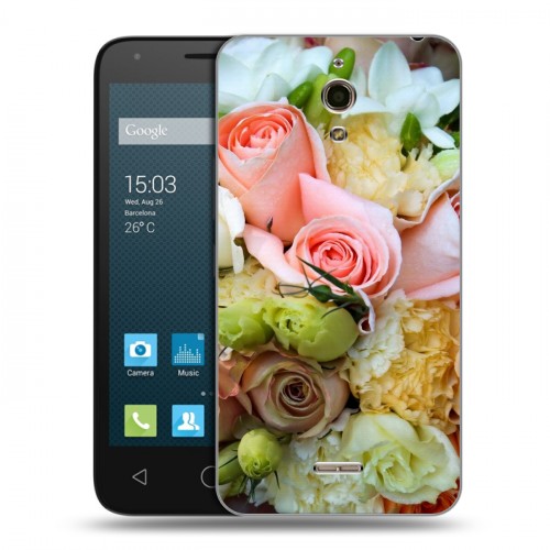 Дизайнерский силиконовый чехол для Alcatel One Touch Pixi 4 (6) Розы