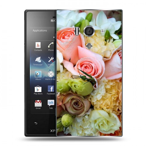 Дизайнерский пластиковый чехол для Sony Xperia acro S Розы