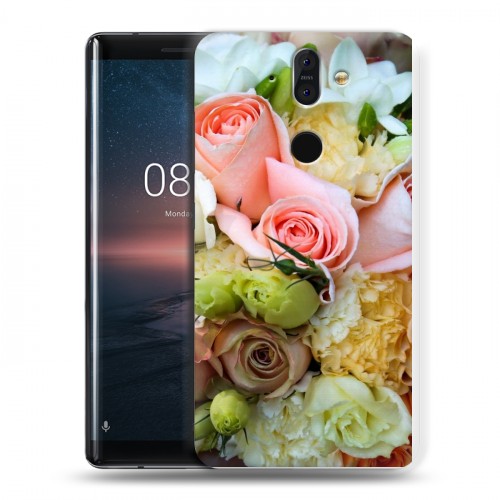 Дизайнерский пластиковый чехол для Nokia 8 Sirocco Розы