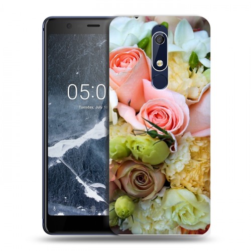 Дизайнерский пластиковый чехол для Nokia 5.1 Розы