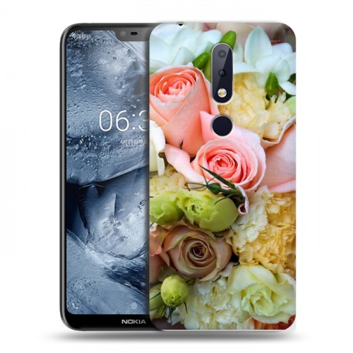 Дизайнерский пластиковый чехол для Nokia 6.1 Plus Розы