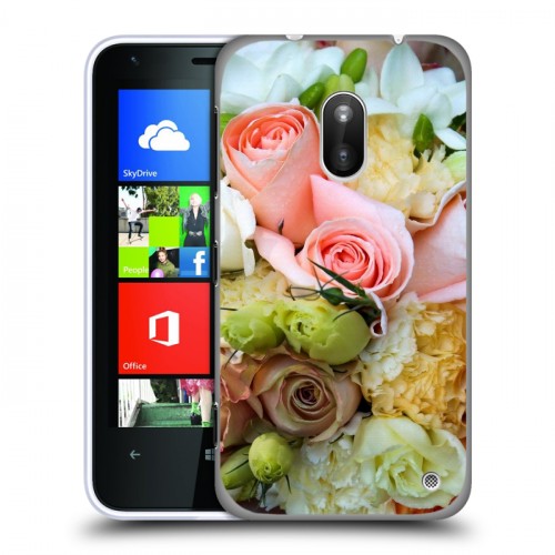 Дизайнерский пластиковый чехол для Nokia Lumia 620 Розы