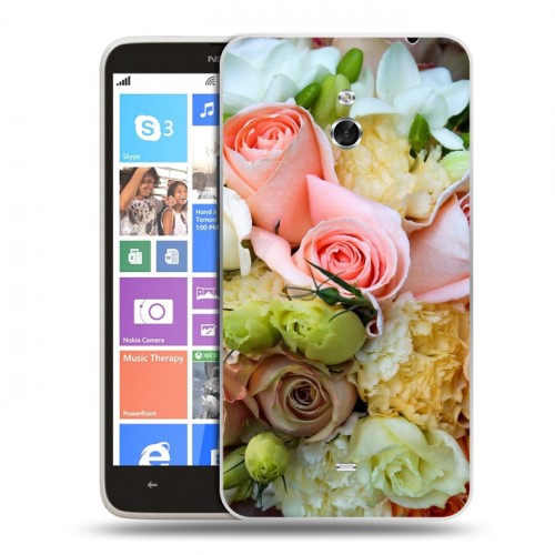 Дизайнерский пластиковый чехол для Nokia Lumia 1320 Розы