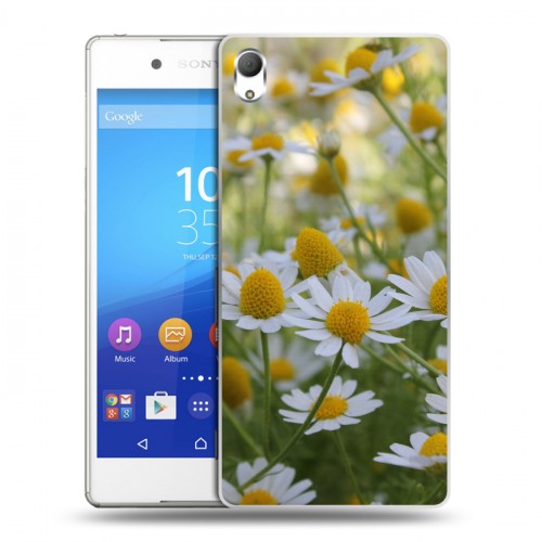 Дизайнерский пластиковый чехол для Sony Xperia Z3+ Ромашки