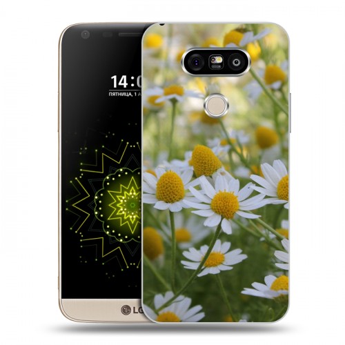 Дизайнерский пластиковый чехол для LG G5 Ромашки