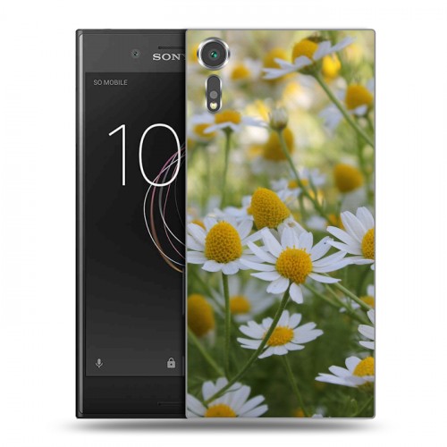 Дизайнерский пластиковый чехол для Sony Xperia XZs Ромашки