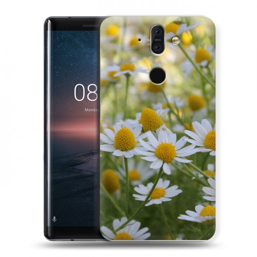 Дизайнерский пластиковый чехол для Nokia 8 Sirocco Ромашки