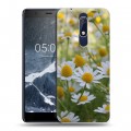 Дизайнерский пластиковый чехол для Nokia 5.1 Ромашки