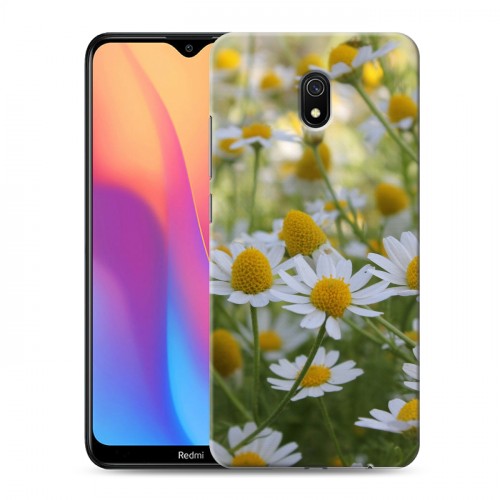 Дизайнерский силиконовый с усиленными углами чехол для Xiaomi RedMi 8A Ромашки