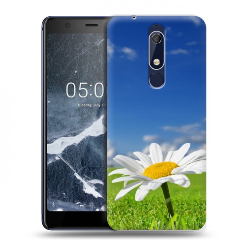 Дизайнерский пластиковый чехол для Nokia 5.1 Ромашки