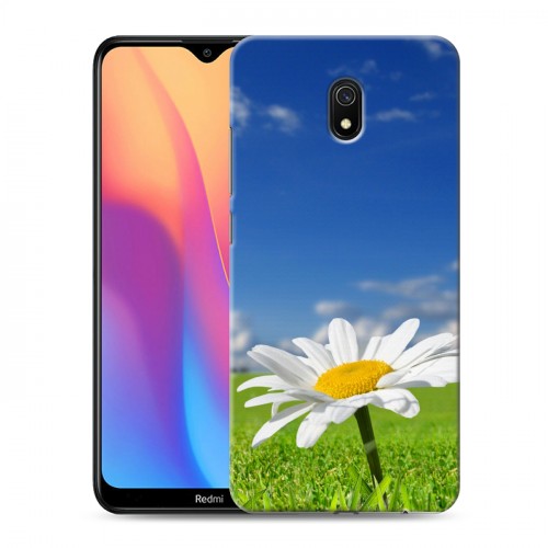 Дизайнерский силиконовый с усиленными углами чехол для Xiaomi RedMi 8A Ромашки