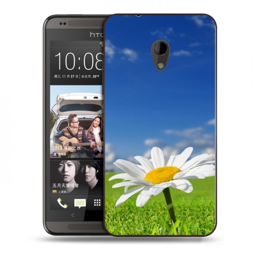 Дизайнерский пластиковый чехол для HTC Desire 700 Ромашки