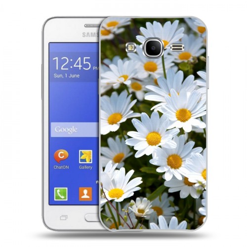 Дизайнерский силиконовый чехол для Samsung Galaxy J7 Ромашки