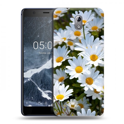 Дизайнерский силиконовый чехол для Nokia 3.1 Ромашки