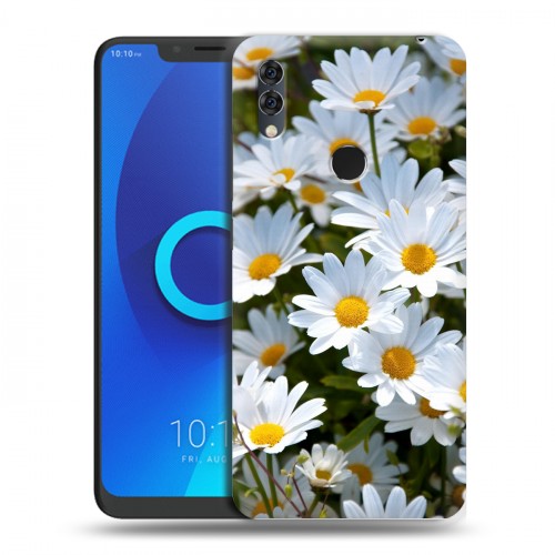 Дизайнерский силиконовый чехол для Alcatel 5V Ромашки