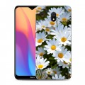 Дизайнерский силиконовый с усиленными углами чехол для Xiaomi RedMi 8A Ромашки