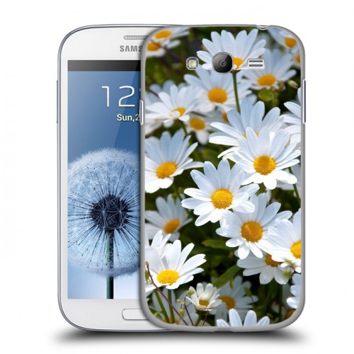 Дизайнерский пластиковый чехол для Samsung Galaxy Grand Ромашки