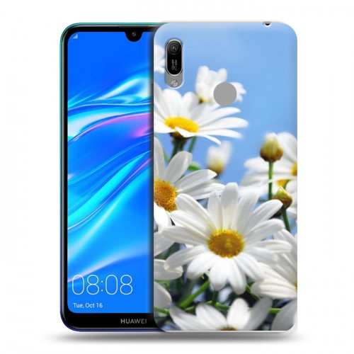 Дизайнерский пластиковый чехол для Huawei Y6 (2019) Ромашки