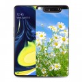 Дизайнерский пластиковый чехол для Samsung Galaxy A80 Ромашки