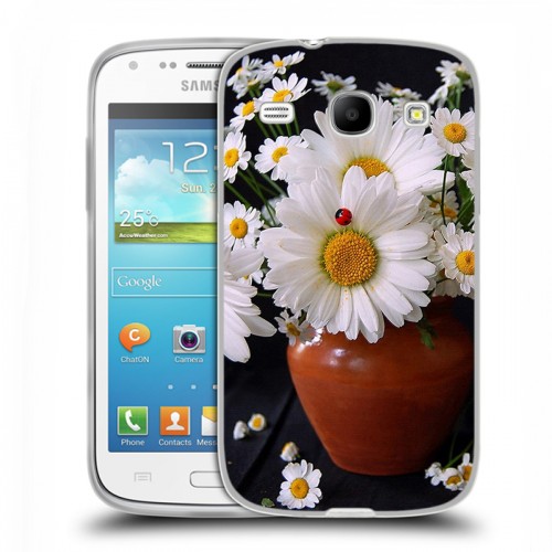 Дизайнерский силиконовый чехол для Samsung Galaxy Core Ромашки