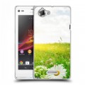 Дизайнерский пластиковый чехол для Sony Xperia L Ромашки