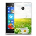 Дизайнерский пластиковый чехол для Microsoft Lumia 435 Ромашки