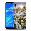 Дизайнерский пластиковый чехол для Huawei Y6 (2019) Ромашки