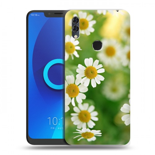 Дизайнерский силиконовый чехол для Alcatel 5V Ромашки