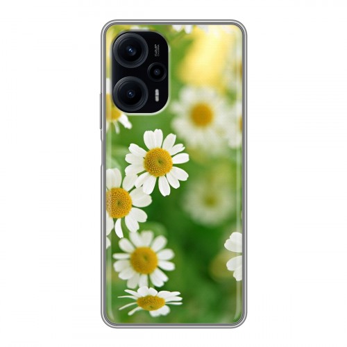 Дизайнерский силиконовый чехол для XIaomi Poco F5 Ромашки